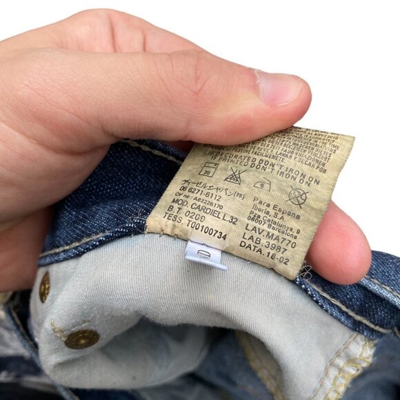 Vintage 2002 Diesel Jeans Size 32 Cardiel Blue - Picture 9 of 9